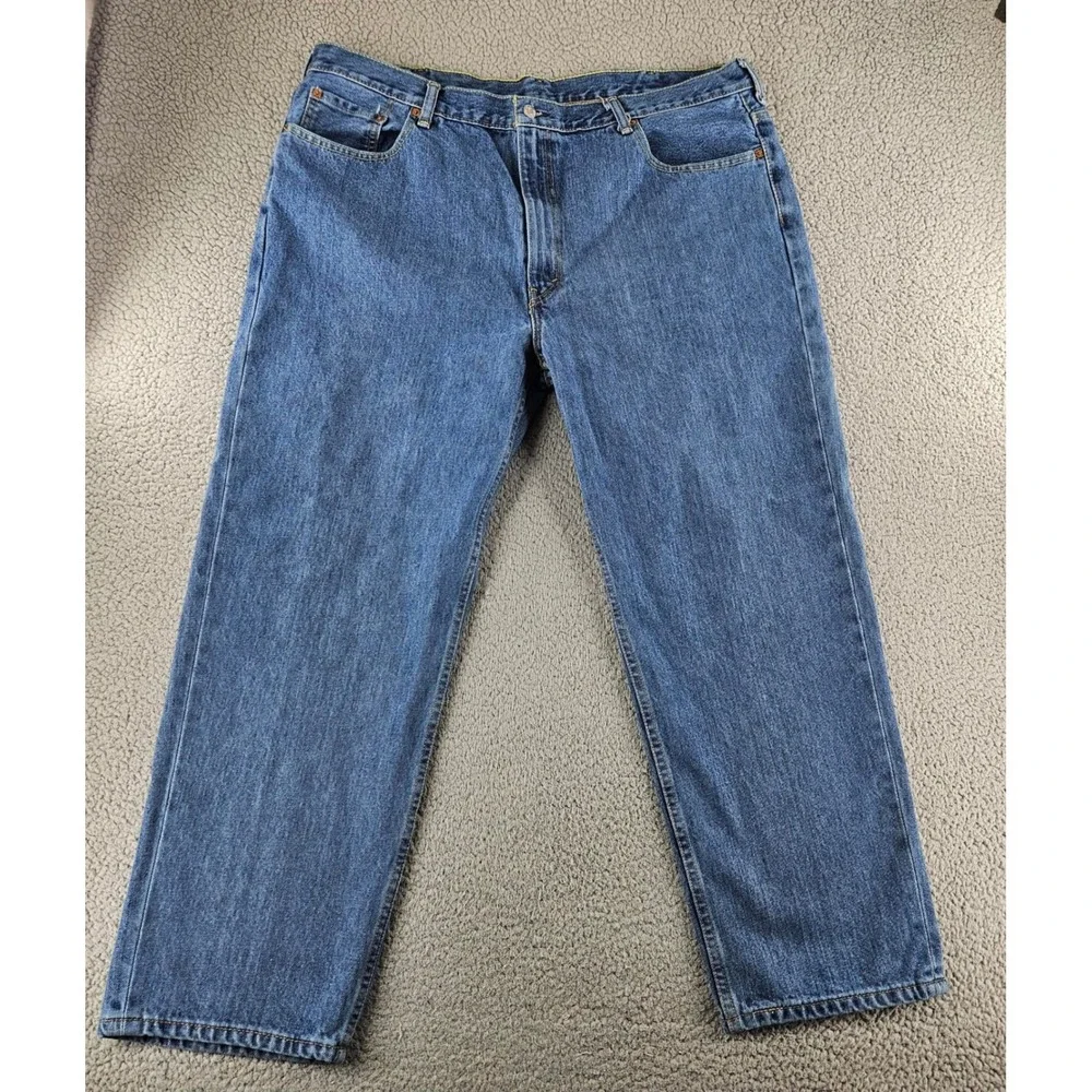 Levis 550 Jeans Mens 44x30 Blue Relaxed Fit Tapered Leg Baggy Workwear‎